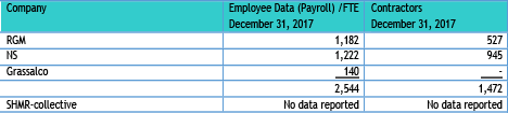 Table 5.18 Employee data mining companies 2017